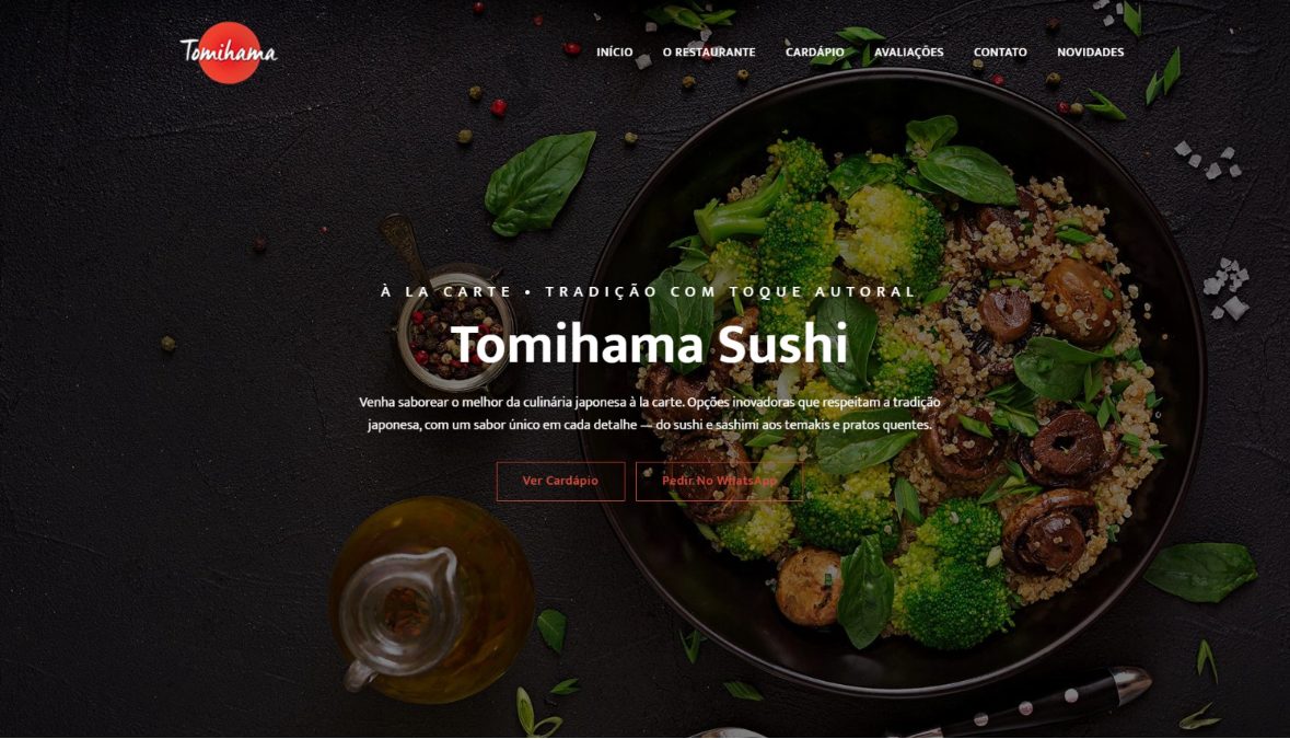Tomihama Sushi — tradição japonesa encontrada online