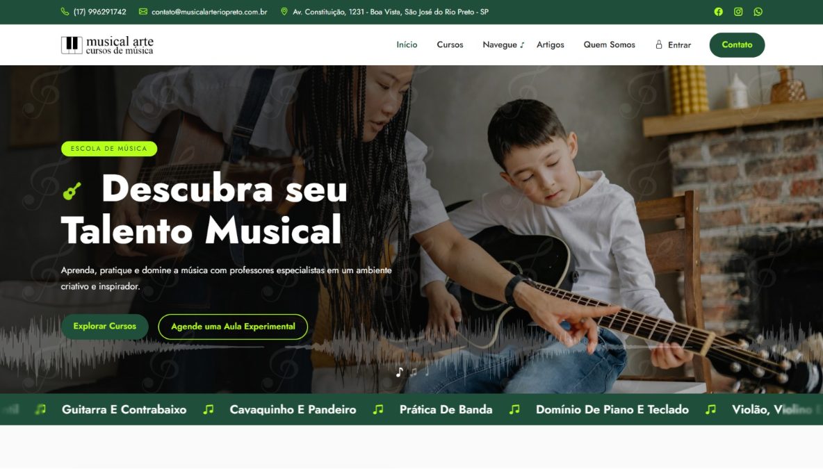 Musical Arte — a escola de música que aparece online