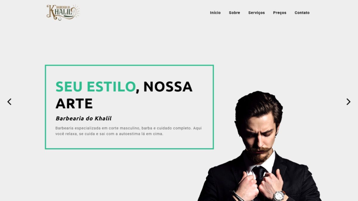 Barbearia do Khalil — presença local que lota a agenda