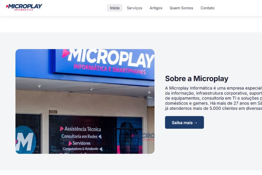 Microplay — encontrada por quem busca na cidade